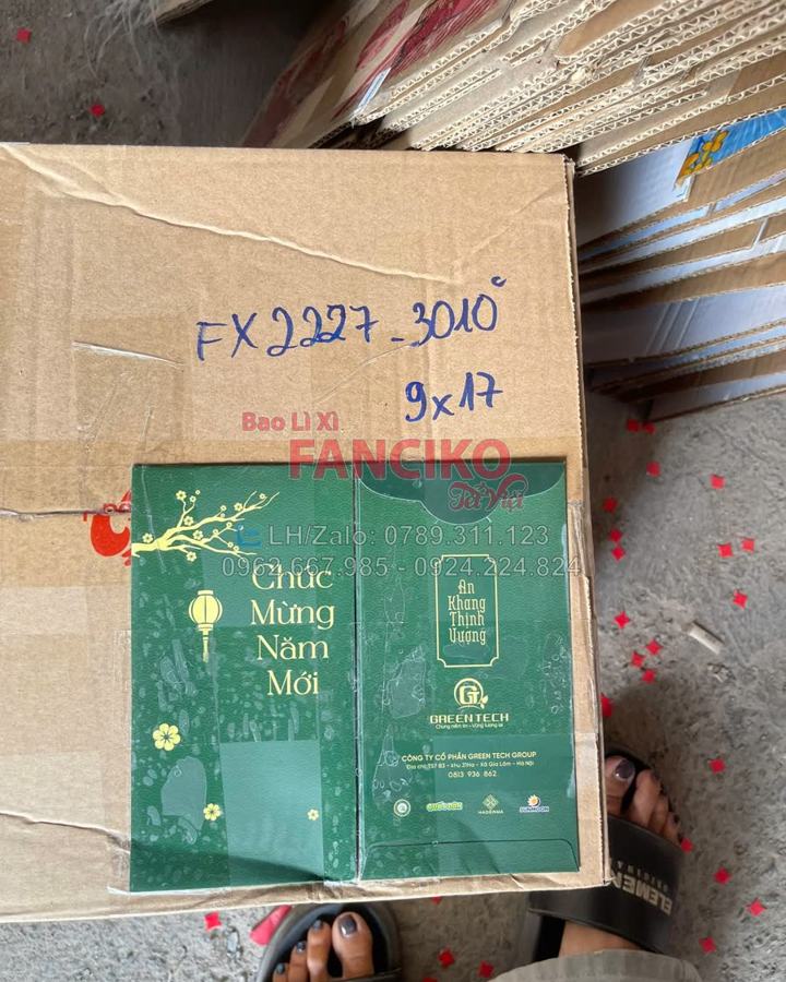 Lô bao lì xì mỹ phẩm trước khi giao