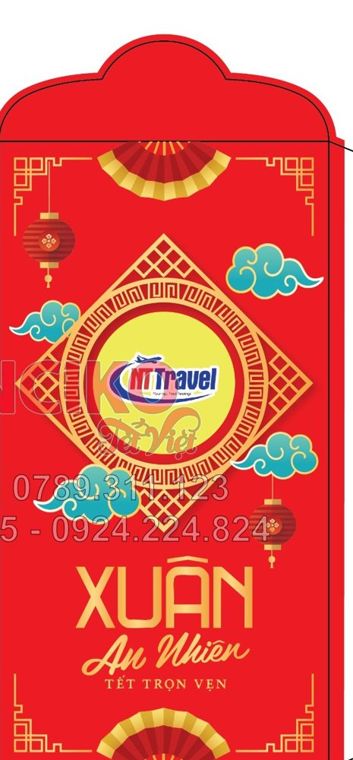 Bao lì xì công ty du lịch