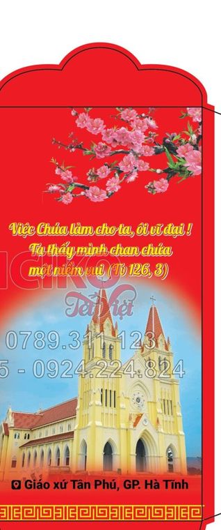Bao lì xì giáo xứ Tân Phú